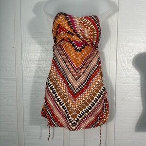 Tropiculture Multicolored Tankini Top Size 16 EUC